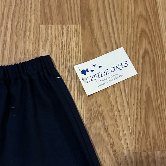 Little Ones Elastic Waist Navy Blue Dress Pants - Size 18mo-24mo - New w/ Tags - Picture 3 of 6